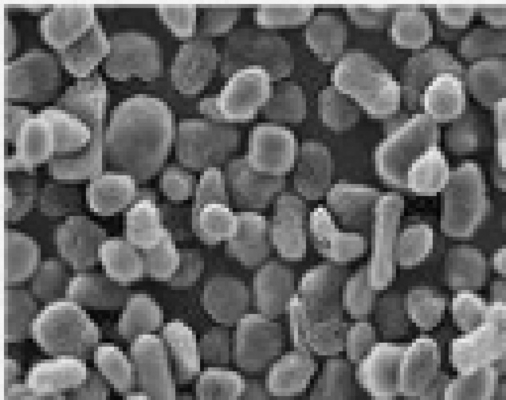 99,97% Kandungan Karbon 21um Dan 13ppm Fe Bahan Anoda Alami Grafit Bulat